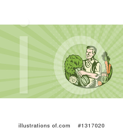 Royalty-Free (RF) Farmer Clipart Illustration by patrimonio - Stock Sample #1317020
