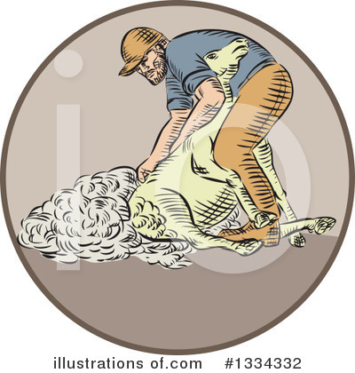 Royalty-Free (RF) Farmer Clipart Illustration by patrimonio - Stock Sample #1334332