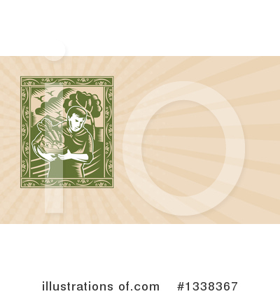 Royalty-Free (RF) Farmer Clipart Illustration by patrimonio - Stock Sample #1338367