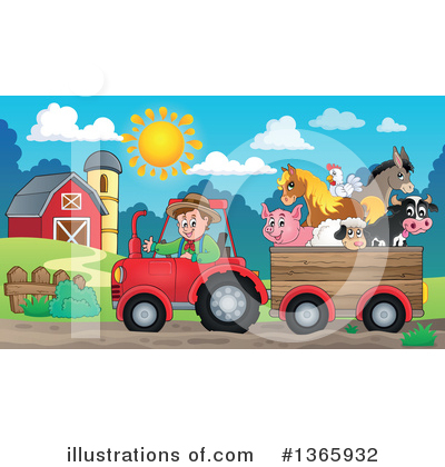 Royalty-Free (RF) Farmer Clipart Illustration by visekart - Stock Sample #1365932
