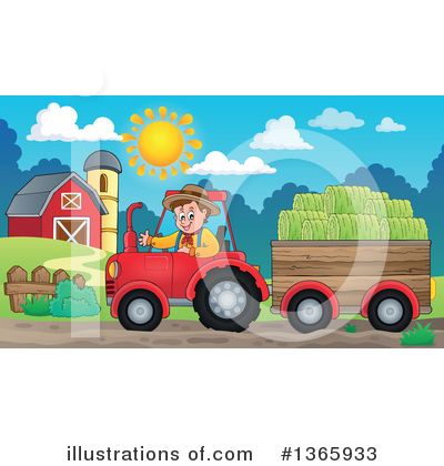 Royalty-Free (RF) Farmer Clipart Illustration by visekart - Stock Sample #1365933