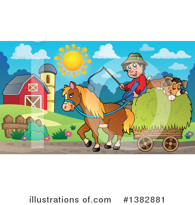 Royalty-Free (RF) Farmer Clipart Illustration by visekart - Stock Sample #1382881