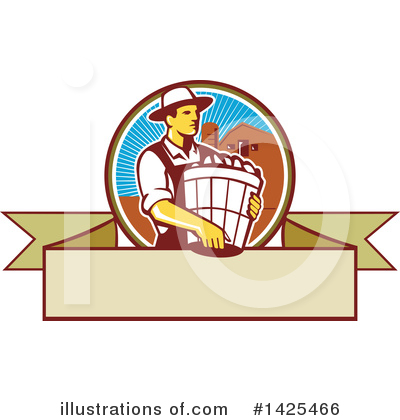 Royalty-Free (RF) Farmer Clipart Illustration by patrimonio - Stock Sample #1425466