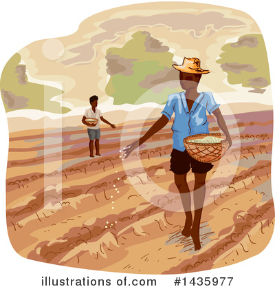 Royalty-Free (RF) Farmer Clipart Illustration by BNP Design Studio - Stock Sample #1435977