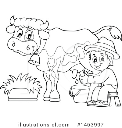 Royalty-Free (RF) Farmer Clipart Illustration by visekart - Stock Sample #1453997