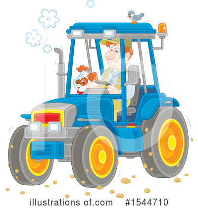 Tractor Clipart #1544710 by Alex Bannykh
