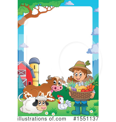 Royalty-Free (RF) Farmer Clipart Illustration by visekart - Stock Sample #1551137