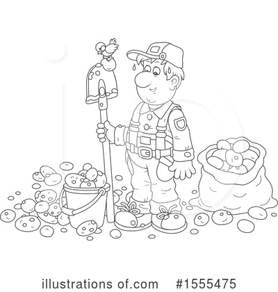 Royalty-Free (RF) Farmer Clipart Illustration by Alex Bannykh - Stock Sample #1555475
