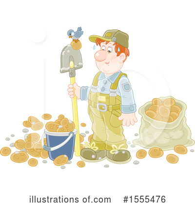 Royalty-Free (RF) Farmer Clipart Illustration by Alex Bannykh - Stock Sample #1555476