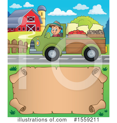Royalty-Free (RF) Farmer Clipart Illustration by visekart - Stock Sample #1559211