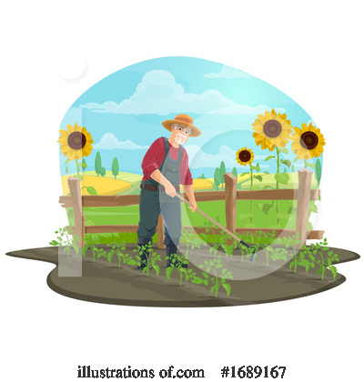 Royalty-Free (RF) Farmer Clipart Illustration by Vector Tradition SM - Stock Sample #1689167