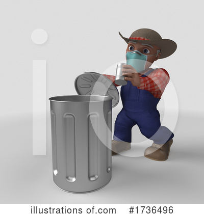 Trash Clipart #1736496 by KJ Pargeter