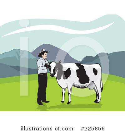 Royalty-Free (RF) Farmer Clipart Illustration by David Rey - Stock Sample #225856