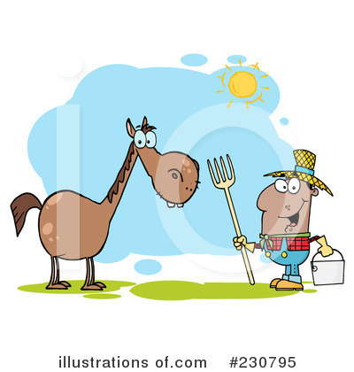 Royalty-Free (RF) Farmer Clipart Illustration by Hit Toon - Stock Sample #230795