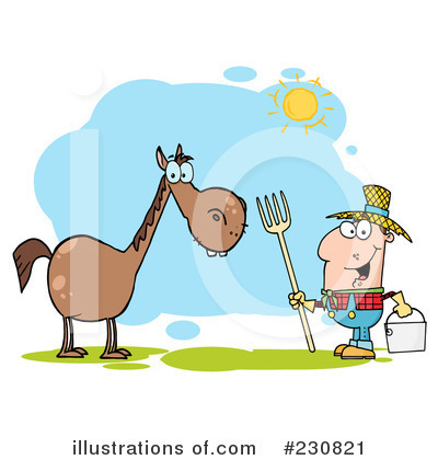 Royalty-Free (RF) Farmer Clipart Illustration by Hit Toon - Stock Sample #230821