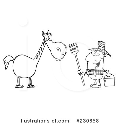 Royalty-Free (RF) Farmer Clipart Illustration by Hit Toon - Stock Sample #230858