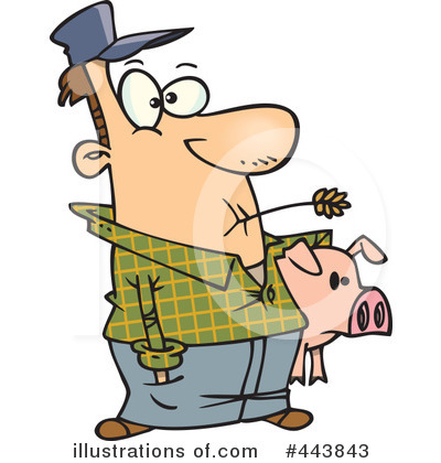 Royalty-Free (RF) Farmer Clipart Illustration by toonaday - Stock Sample #443843