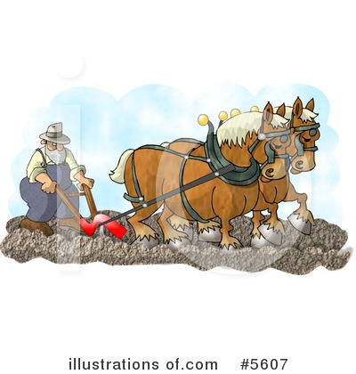 Royalty-Free (RF) Farmer Clipart Illustration by djart - Stock Sample #5607