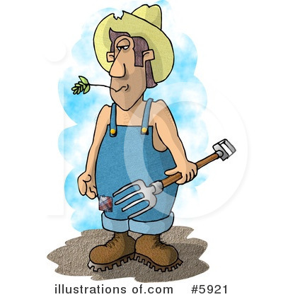 Royalty-Free (RF) Farmer Clipart Illustration by djart - Stock Sample #5921