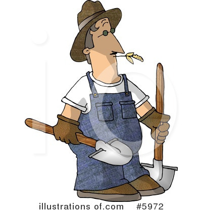 Royalty-Free (RF) Farmer Clipart Illustration by djart - Stock Sample #5972