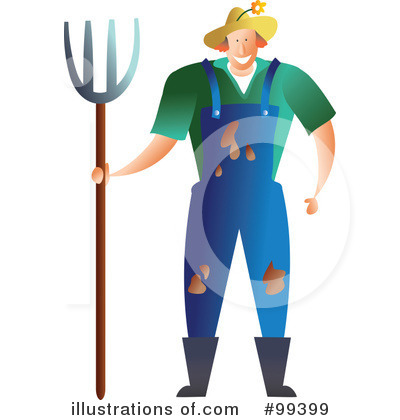 Royalty-Free (RF) Farmer Clipart Illustration by Prawny - Stock Sample #99399