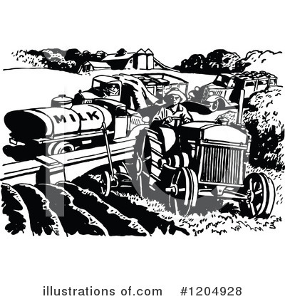 Royalty-Free (RF) Farming Clipart Illustration by Prawny Vintage - Stock Sample #1204928