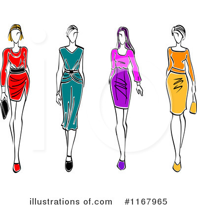 Royalty-Free (RF) Fashion Clipart Illustration by Vector Tradition SM - Stock Sample #1167965