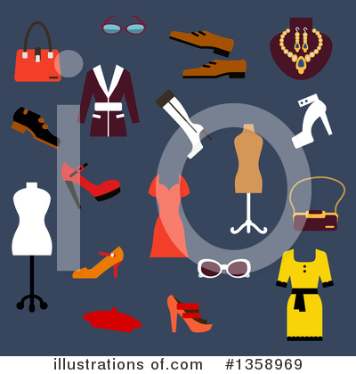 Royalty-Free (RF) Fashion Clipart Illustration by Vector Tradition SM - Stock Sample #1358969