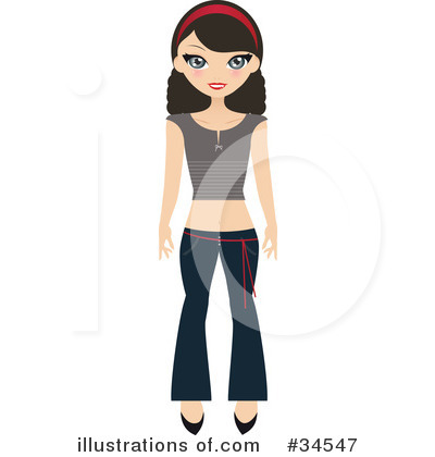 Royalty-Free (RF) Fashion Clipart Illustration by Melisende Vector - Stock Sample #34547