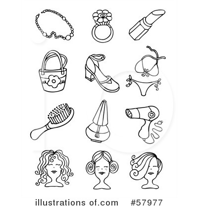 Royalty-Free (RF) Fashion Clipart Illustration by NL shop - Stock Sample #57977
