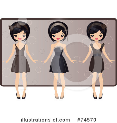 Royalty-Free (RF) Fashion Clipart Illustration by Melisende Vector - Stock Sample #74570