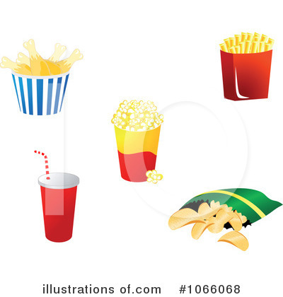 Royalty-Free (RF) Fast Food Clipart Illustration by Vector Tradition SM - Stock Sample #1066068