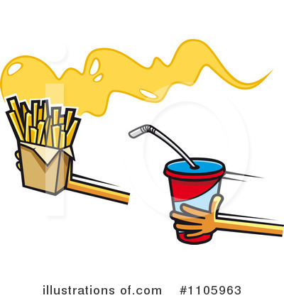 Royalty-Free (RF) Fast Food Clipart Illustration by Vector Tradition SM - Stock Sample #1105963