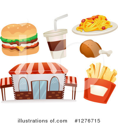 Royalty-Free (RF) Fast Food Clipart Illustration by BNP Design Studio - Stock Sample #1276715