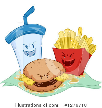 Royalty-Free (RF) Fast Food Clipart Illustration by BNP Design Studio - Stock Sample #1276718