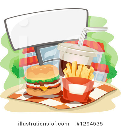 Royalty-Free (RF) Fast Food Clipart Illustration by BNP Design Studio - Stock Sample #1294535