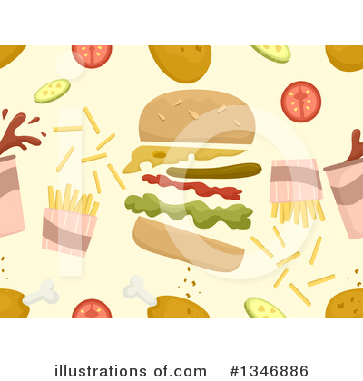 Royalty-Free (RF) Fast Food Clipart Illustration by BNP Design Studio - Stock Sample #1346886