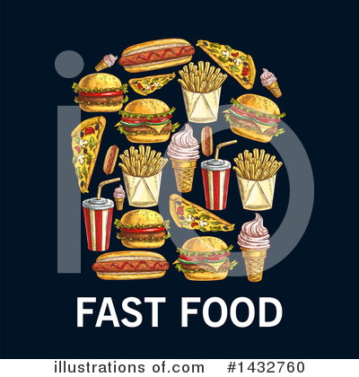 Royalty-Free (RF) Fast Food Clipart Illustration by Vector Tradition SM - Stock Sample #1432760
