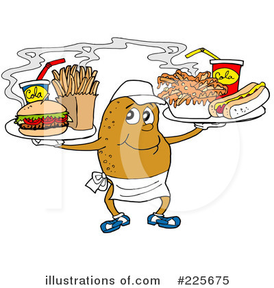 Burger Clipart #225675 by LaffToon