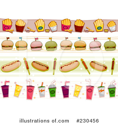 Royalty-Free (RF) Fast Food Clipart Illustration by BNP Design Studio - Stock Sample #230456