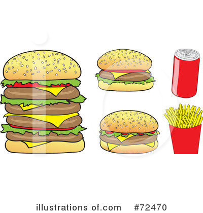 Royalty-Free (RF) Fast Food Clipart Illustration by cidepix - Stock Sample #72470