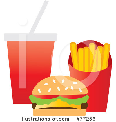 Royalty-Free (RF) Fast Food Clipart Illustration by Rosie Piter - Stock Sample #77256