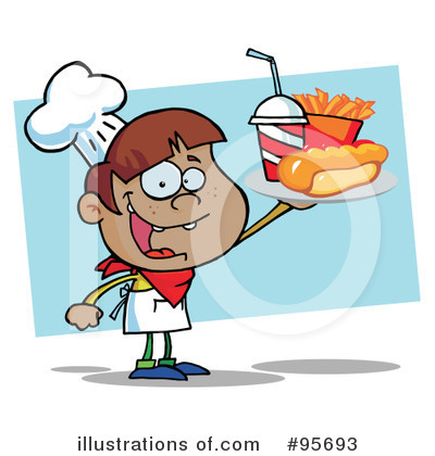 Royalty-Free (RF) Fast Food Clipart Illustration by Hit Toon - Stock Sample #95693