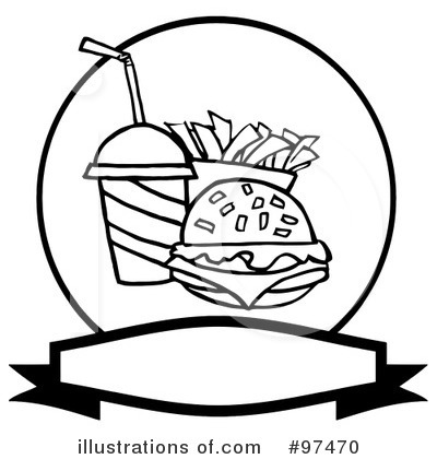 Royalty-Free (RF) Fast Food Clipart Illustration by Hit Toon - Stock Sample #97470