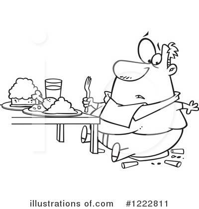 Royalty-Free (RF) Fat Clipart Illustration by toonaday - Stock Sample #1222811