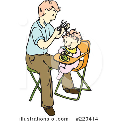 Royalty-Free (RF) Father Clipart Illustration by Cherie Reve - Stock Sample #220414