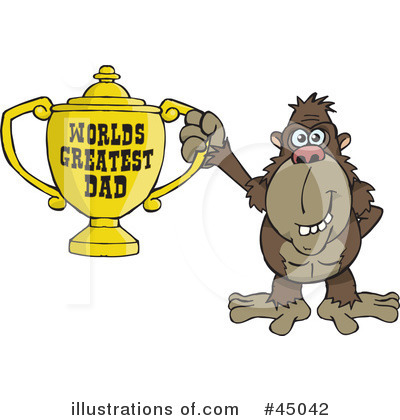 Ape Clipart #45042 by Dennis Holmes Designs