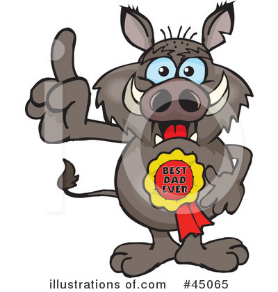 Boar Clipart #45065 by Dennis Holmes Designs