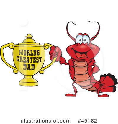 Lobster Clipart #45182 by Dennis Holmes Designs