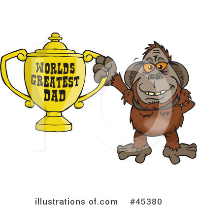 Orangutan Clipart #45380 by Dennis Holmes Designs